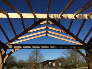 Charpente carport en Vendée